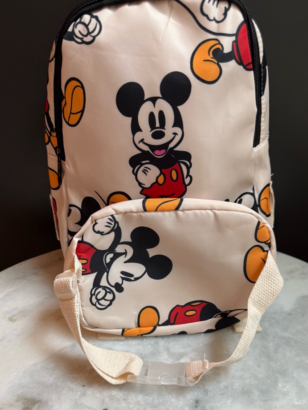 Zara Kids x Disney Mickey Mouse Mini Backpack & Detachable Belt Bag Set
NWOT - Picture 2 of 11